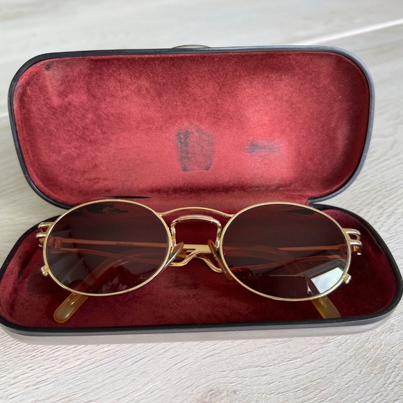 Jean Paul Gaultier 56-3173 Vintage Sunglasses | Gold Frame | Smokey Lenses - Picture 5 of 15